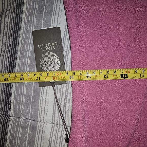 NWT Vince Camuto Pink Embroidered Puff Sleeve Shift Dress Size 0 - Picture 11 of 13